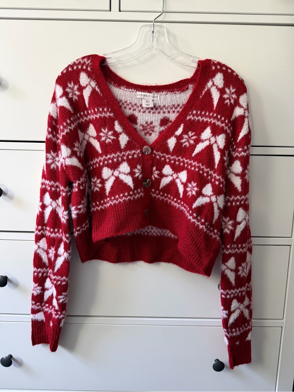 Cropped Christmas sweater!!
